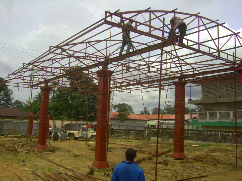 slawd peters filling station structural work